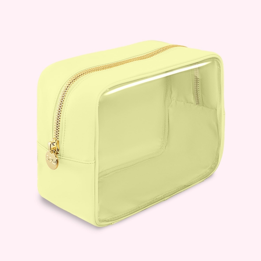 Stoney Clover Lane Large Pouch Clear Front Banana NWT SCL Bag Organizer Travel - Picture 2 of 5